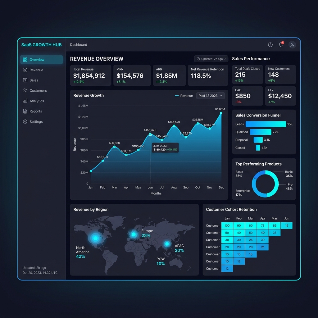 Growth Revenue Dashboard